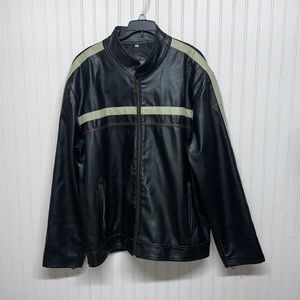 Vintage leather Moto style jacket